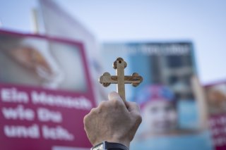 La "marche pour la vie", à caractère religieux, se tient depuis 2010 le samedi précédant le Jeûne fédéral. KEYSTONE/ANDREAS BECKER